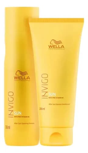 Kit Wella Invigo Sun Shampoo 250ml + Condicionador 200ml por R$ 129,37 no Pix (cupom PARAVC)