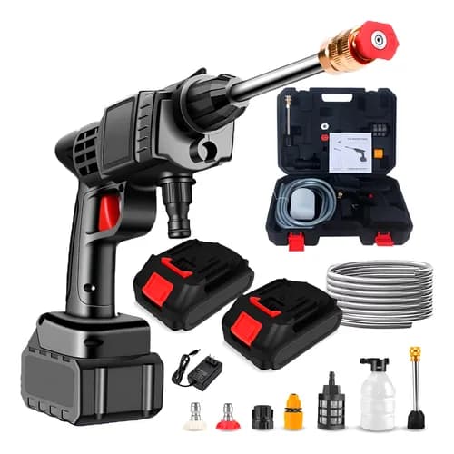 Lavadora Lava Jato Portátil Pressão Bateria + Maleta