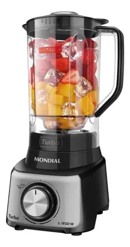 Liquidificador Mondial Turbo 950W L-950-BG