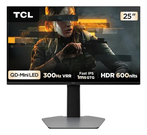 Monitor Gamer TCL 25G64 25" QD Mini LED Full HD 300Hz 1ms HDR600