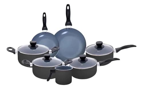 Jogo de Panelas Antiaderente Cerâmica 7 Peças