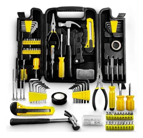 Kit Jogo de Ferramentas 200 Peças com Maleta Resistente por R$ 58,41 no Pix