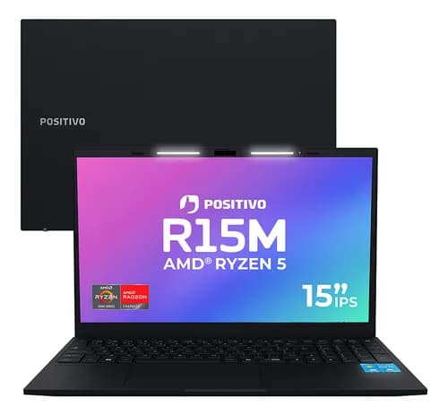 Notebook Positivo Vision R15 AMD Ryzen 5 5625U 8GB RAM 256GB SSD