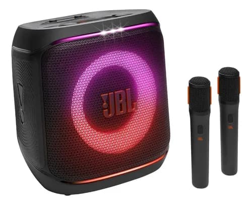 Caixa de Som JBL PartyBox Encore 2 com Microfone - Preto