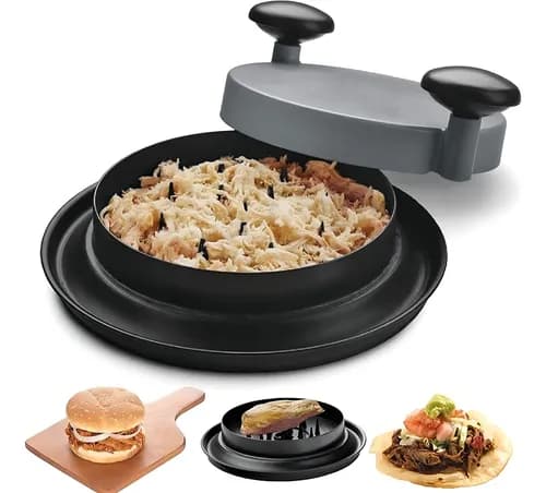 Desfiador e Triturador Manual de Alimentos e Frango Preto