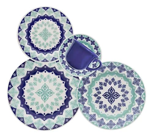 Aparelho de Jantar Oxford Lola Cerâmica 20 Pças