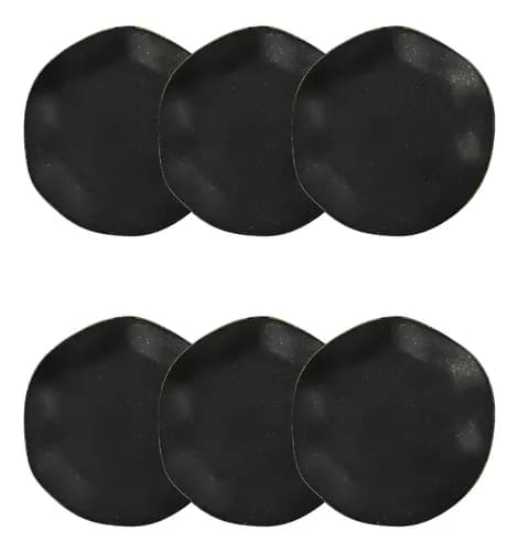 Conjunto 6 Pratos de Sobremesa Oxford Ryo Volcano 21,5cm (Cupom PARACASA)