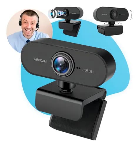 Webcam Casenn Full HD 1080p com Microfone Integrado