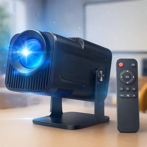 Projetor Hy320 Smart TV Android WiFi6 390 ANSI Lumens