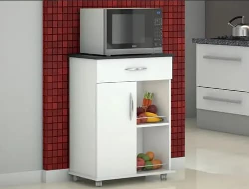 Armário Aparador Fruteira para Cozinha com Rodinhas - Oferta com Cupom