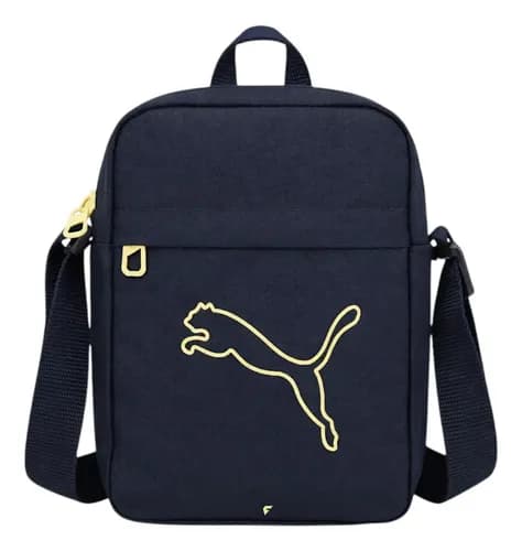 Bolsa Transversal PUMA Plus Portable Unissex Azul Escura por R$ 78 a vista