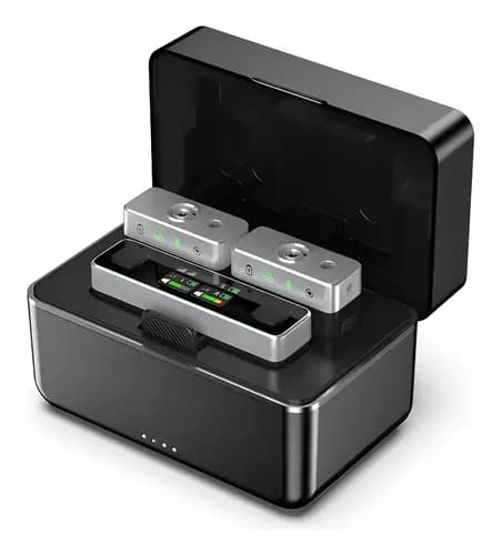 Microfone Lapela Duplo Sem Fio Ulanzi U-Mic AM18 para iPhone (Lightning) - R$369 + cupom