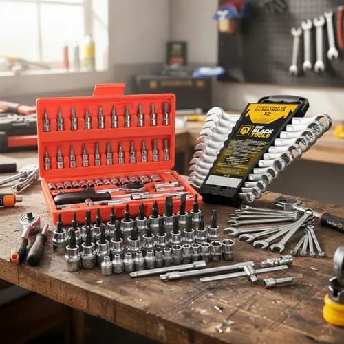 Jogo de Ferramentas Completo Aço CrV Cinza