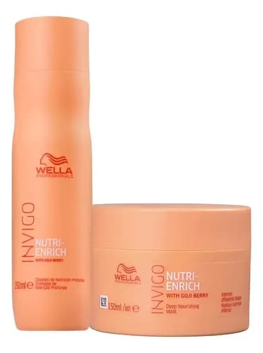 Kit Wella Pro Invigo Enrich (Sh 250ml + Máscara 150ml + Leave-in 150ml) por R$ 139 com cupom