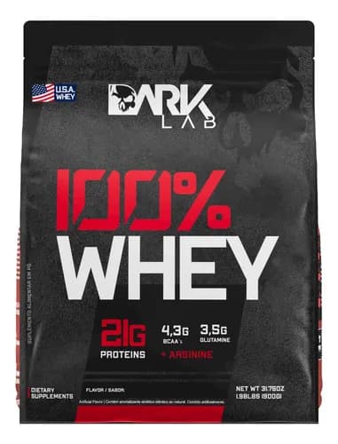Whey Protein Concentrado 900g Dark Lab Morango