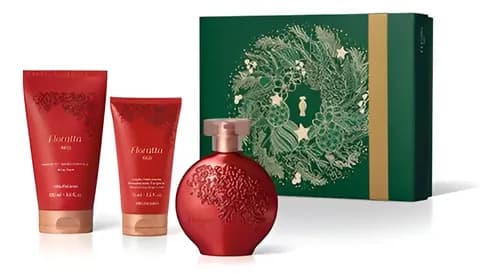 Kit Presente Floratta Red O Boticario (3 itens) por R$ 157 com cupom BELEZAMELI