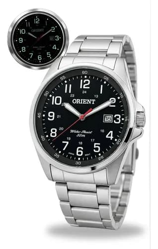 Relógio Orient MBSS1171 Masculino Aço Mostrador Preto por R$ 239,24 no Pix + Cupom