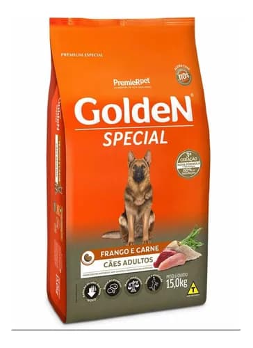 Ração Golden Special Adulto Frango e Carne 15kg