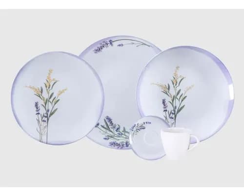 Aparelho de Jantar Tramontina Campestre em Porcelana (Flora) por R$ 156 com cupom