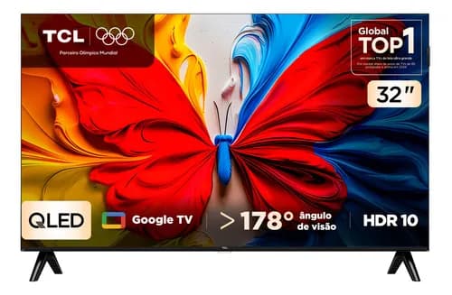Smart TV 32 Polegadas TCL 32S5K FHD QLED Dolby Audio