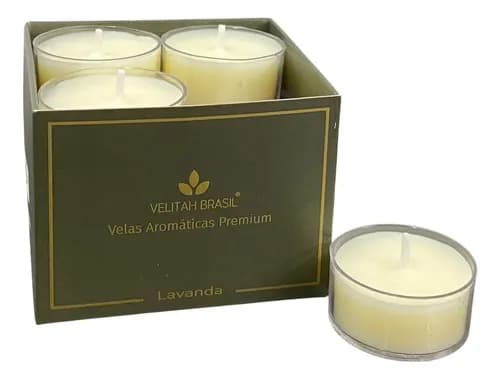 Vela Aromática Lavanda Kit 12 Unidades