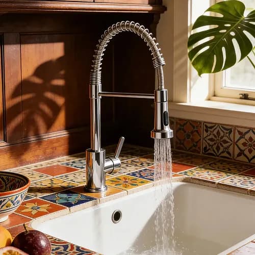 Torneira Aço Inox Hongyu Luxo Flexível Prateada