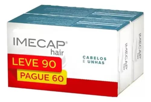 Imecap Hair Leve 90 Pague 60 Capsulas por R$ 42 com cupom