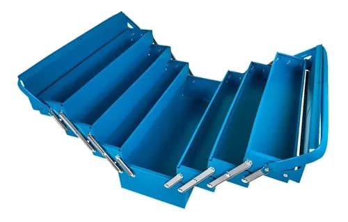 Caixa de Ferramentas Sanfonada Tramontina 7 Gavetas Azul por R$ 113 com cupom