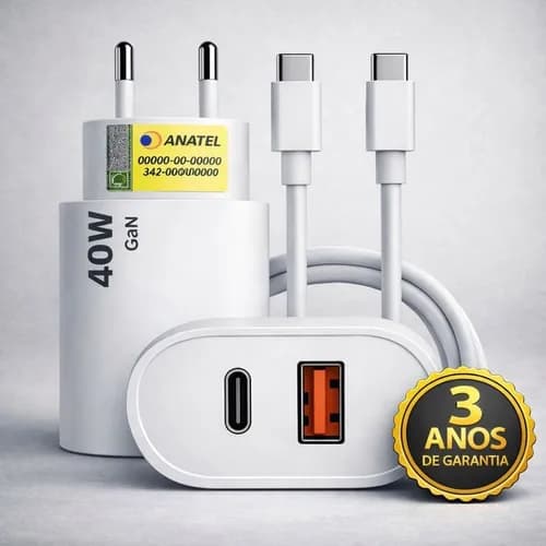 Carregador Turbo Universal 40W USB-C