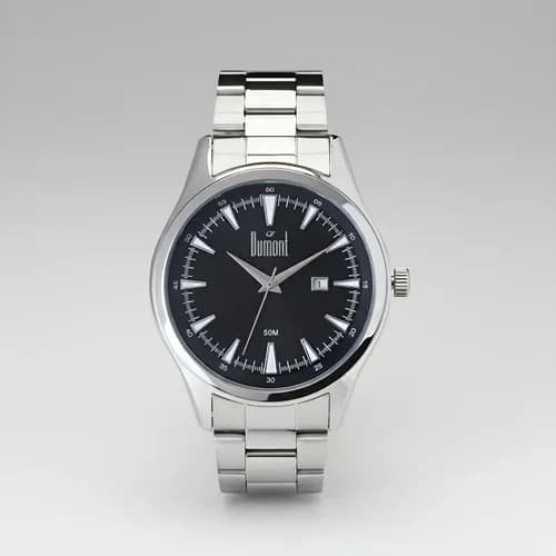 Relógio Dumont Berlim Masculino Prata e Preto por R$ 134,63 no Pix (cupom ESTILOML)