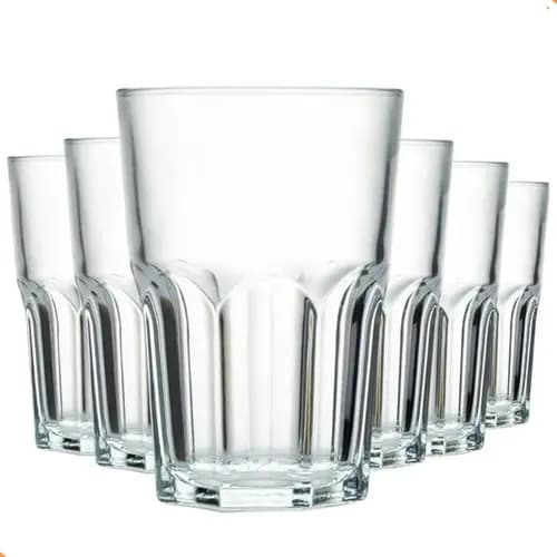 Jogo de Copos Vidro 350ml 6 Peças Resistente