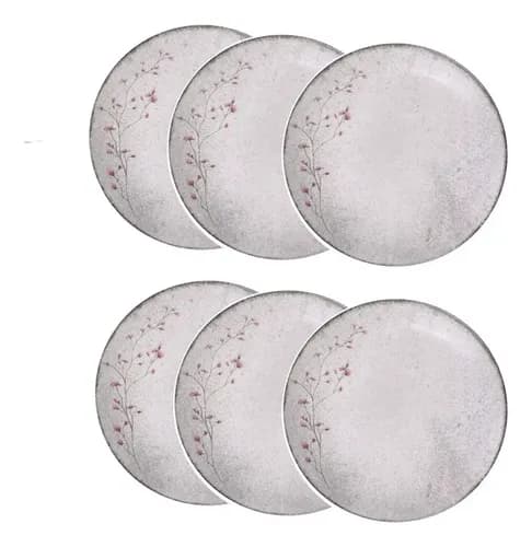 Kit 6 Pratos Fundos Tramontina Floralis