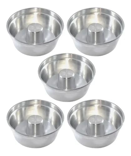 Kit 5 Assadeiras Alumínio Bolo e Pudim N 14