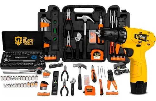 Kit Jogo de Ferramentas 169 Peças com Soquetes + Parafusadeira 12V por R$ 166 (cupom CONVOCA)