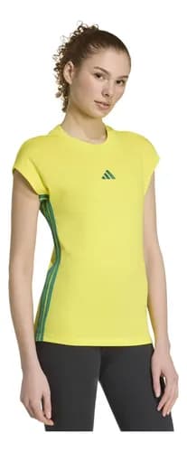 Camiseta Feminina Adidas Essentials 3 Listras por R$ 80,23 com cupom