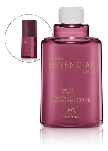 Refil Desodorante Corporal Natura Essencial Atrai Feminino 100ml por R$ 23
