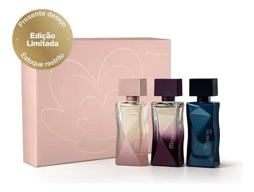 Presente Natura Essencial Kit 3 Miniaturas 25ml