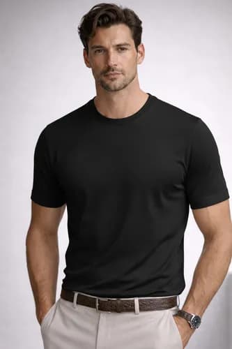 Camiseta Básica Masculina 100% Algodão Premium