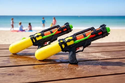 Kit 2 Pistolas de Água Lança Água Brinquedo