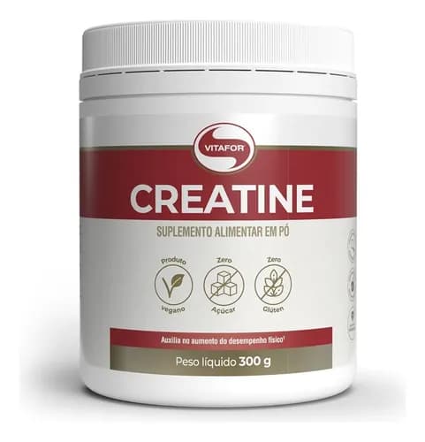 Creatina Monohidratada Vitafor 300g Sem Sabor