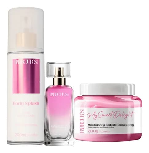 Kit Barbour's Beauty My Sweet Delight (Body Splash + Geleia Hidratante + Perfume Capilar) por R$ 154 no Pix