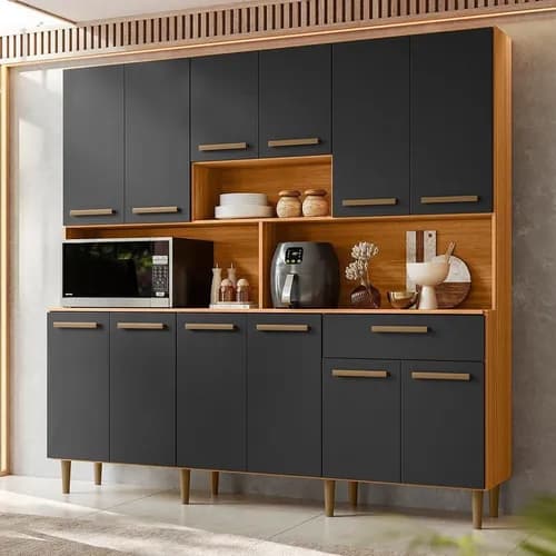 Armário de Cozinha 12 Portas 1 Gaveta Clarice Gb