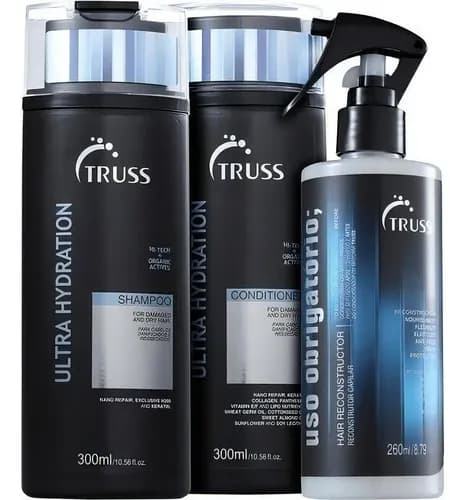 Kit Truss Ultra Hydration Shampoo Condicionador e Uso Obrigatório