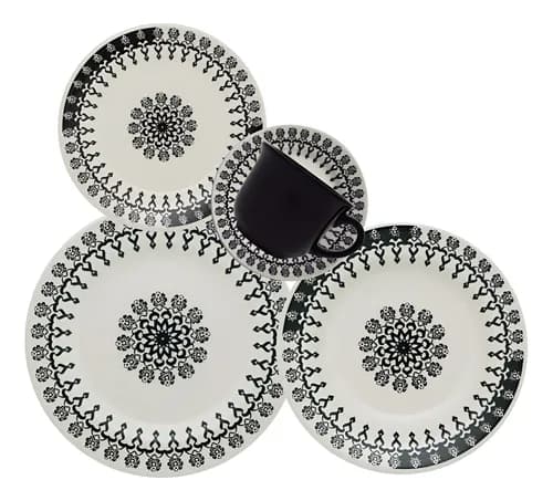 Aparelho de Jantar Oxford Folk Cerâmica 20 Pças