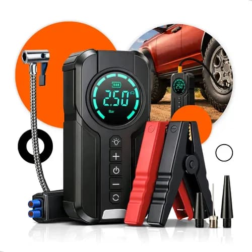 Auxiliar de Partida Hold On 10000mAh com Compressor de Ar