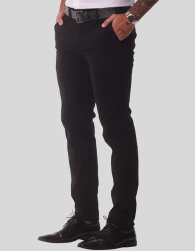 Calça Sarja Masculina Social Slim com Elastano