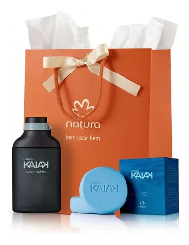 Kit Presente Natura Kaiak Extremo 100ml + 2 Sabonetes 90g + Sacola por R$ 146 no Mercado Livre