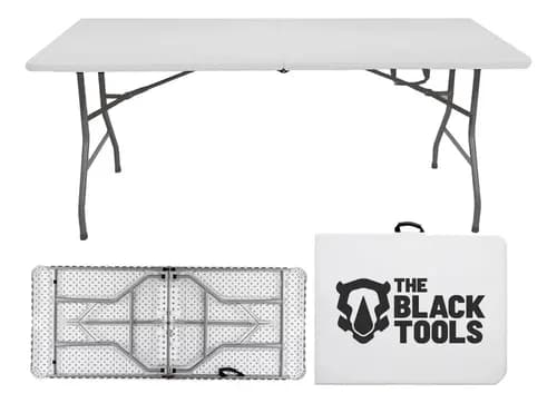 Mesa Dobravel 1,80m Vira Maleta com Alca para Camping e Eventos (TFT1800)