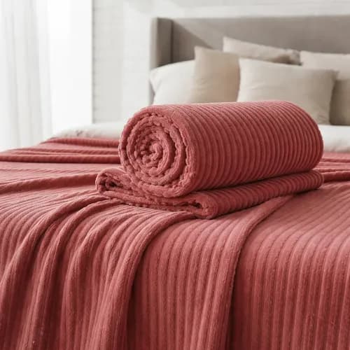 Manta Cobertor Casal Aveludada Canelada Super Macia (Luxo) por R$ 42,69
