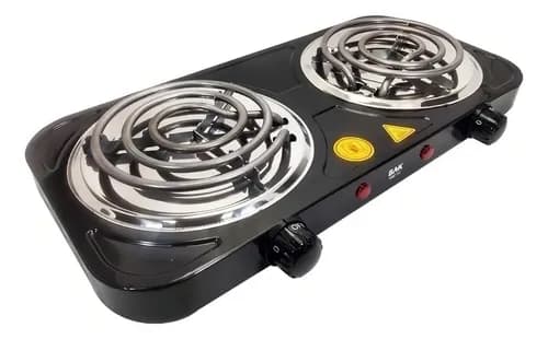 Fogareiro Eletrico 2 Bocas 2000W (Cooktop Portatil) por R$ 69,13